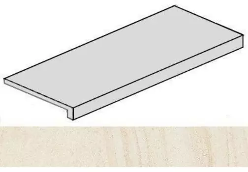 Ступень Italon Room Stone White Угловая Правая 33x120