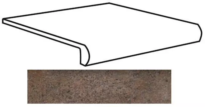 Ступень Natucer Ferro di Boston Ombra 32x120
