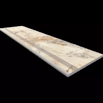 Ступень OnlyGres Marble Beige MOG301 с насечками 30x120