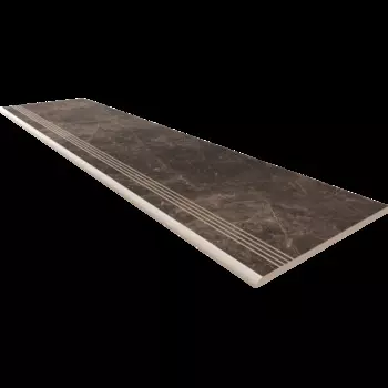 Ступень OnlyGres Marble Dark Brown MOG401 с насечками 30x120