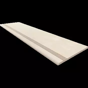Ступень OnlyGres Marble Light Beige MOG302 с насечками 30x120