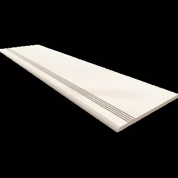 Ступень OnlyGres Marble White MOG102 с насечками 30x120