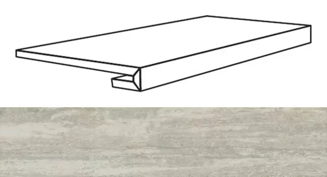 Ступень Rex Ceramiche Travertino Beige Gr 33X120X3 Matte