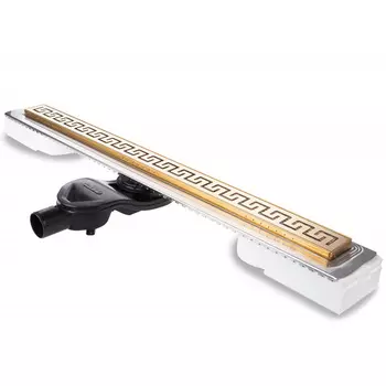 Трап для душа Berges B1 Antik 800 золото глянец боковой выпуск