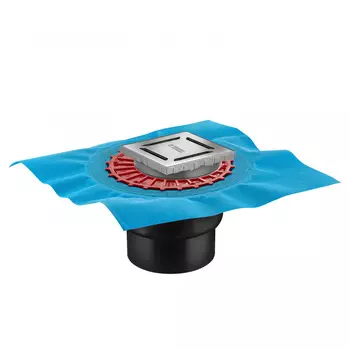 Трап для душа Berges Zentrum Norma 100х100 хром глянец вертикальный выпуск