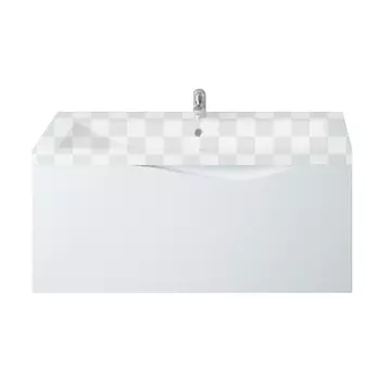 Тумба под раковину 1Marka Этюд 90П белый