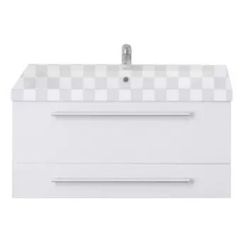 Тумба под раковину 1Marka Соната 58П 2 ящика белый