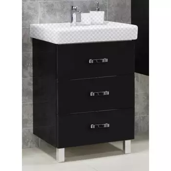 Тумба под раковину Акватон Америна 60 М черная