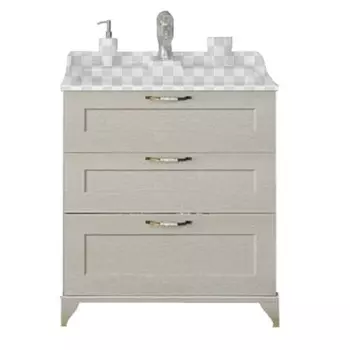 Тумба под раковину Акватон Леон 65Н дуб бежевый