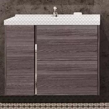 Тумба под раковину Акватон Стоун 80 грецкий орех