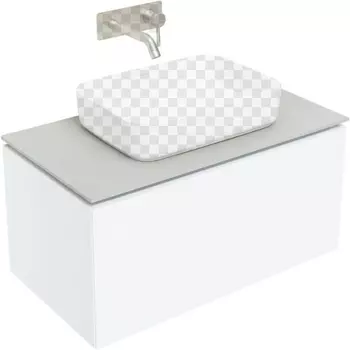 Тумба под раковину Allen Brau Infinity 85 1.21002.WM белый матовый