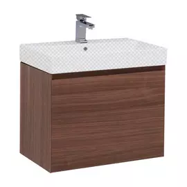 Тумба под раковину Aquanet Нью-Йорк 60 шпон орех