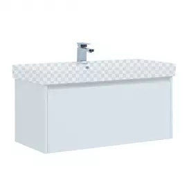 Тумба под раковину Aquanet Nova Lite 100 белый (1 ящик)