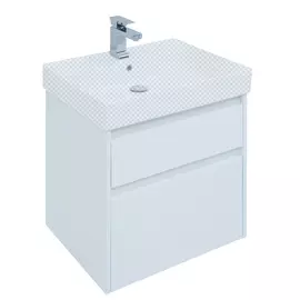 Тумба под раковину Aquanet Nova Lite 60 2 ящика, белый глянец