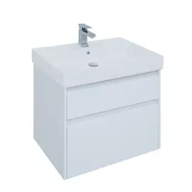 Тумба под раковину Aquanet Nova Lite 75 2 ящика, белый глянец