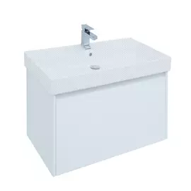 Тумба под раковину Aquanet Nova Lite 90 1 ящик, белый глянец