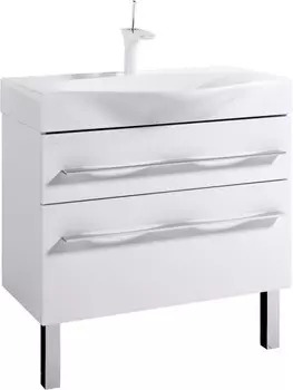 Тумба под раковину Aqwella Милан 80 Mil.01.08/2н/W