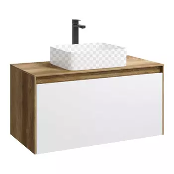 Тумба под раковину Aqwella Mobi 100 MOB0110DB дуб балтийский