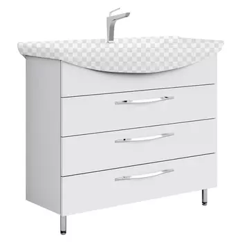 Тумба под раковину Aqwella Аллегро Т10/3 белый