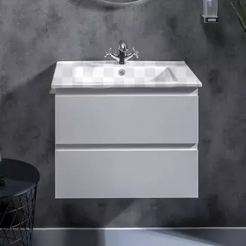 Тумба под раковину Armadi Art Capolda 65 белая, ручка белая