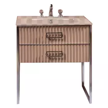 Тумба под раковину Armadi Art Monaco 80 h84 капучино/хром