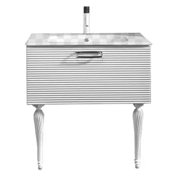 Тумба под раковину Armadi Art Vallessi Avantgarde Linea 80 белая/хром