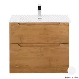 Тумба под раковину BelBagno Etna H60-600-2C-SO-BL-P Bianco Lucido