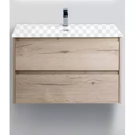 Тумба под раковину BelBagno Kraft 800-2C-SO-RGB Rovere Galifax Bianco