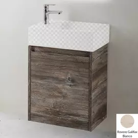 Тумба под раковину Belbagno Kraft Mini 500/260-1A-SO-RGB-R Rovere Galifax Bianco