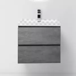 Тумба под раковину BelBagno Luce 600-2C-SO-SCM Stucco Cemento