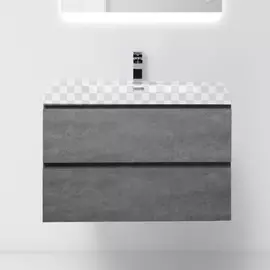 Тумба под раковину BelBagno Luce 800-2C-SO-SCM Stucco Cemento