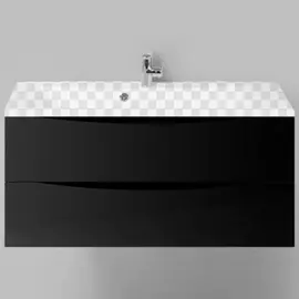 Тумба под раковину BelBagno Marino 1000-2C-SO-NL-P Nero Lucido