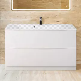 Тумба под раковину BelBagno Marino 1200-2C-PIA-BL-P Bianco Lucido