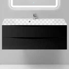 Тумба под раковину BelBagno Marino 1200-2C-SO-NL-P Nero Lucido