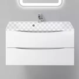 Тумба под раковину BelBagno Marino 900-2C-SO-BL-P Bianco Lucido