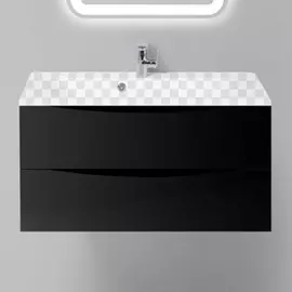 Тумба под раковину BelBagno Marino 900-2C-SO-NL-P Nero Lucido