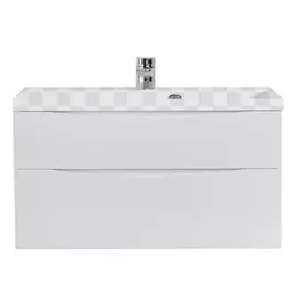 Тумба под раковину Belbagno Marino H60-1200-2C-SO-BL-P Bianco Lucido