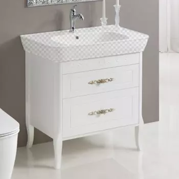 Тумба под раковину Belbagno Prado 800-2C-PIA2-BL Bianco Lucido