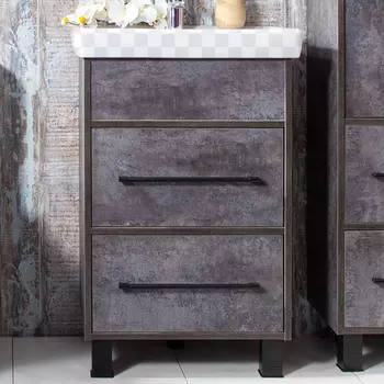 Тумба под раковину Бриклаер Чили 55 цемент