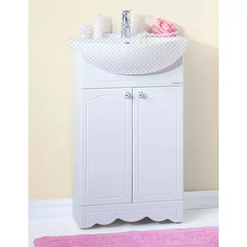 Тумба под раковину Бриклаер Лючия 55 белый