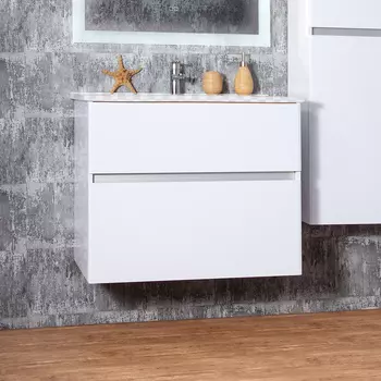 Тумба под раковину Бриклаер Мальта 75 белый