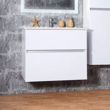 Тумба под раковину Бриклаер Мальта 85 белый