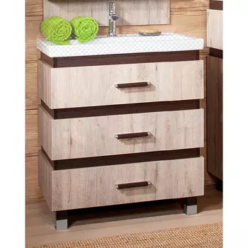 Тумба под раковину Бриклаер Техас 60 дуб кантри/венге