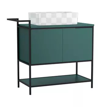 Тумба под раковину Cersanit Botanique 100 зелёная