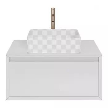 Тумба под раковину Dreja Insight 80 белый глянец