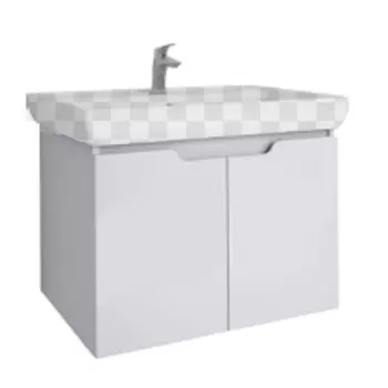 Тумба под раковину Dreja Q (D) 60 белый глянец