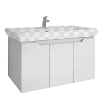 Тумба под раковину Dreja Q (D) 80 белый глянец