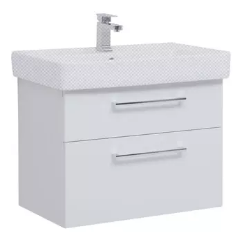 Тумба под раковину Dreja Q Max 80 белый глянец