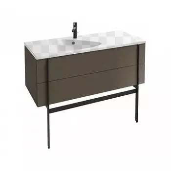 Тумба под раковину Jacob Delafon Nouvelle Vague 100 EB3032 коричневая кожа