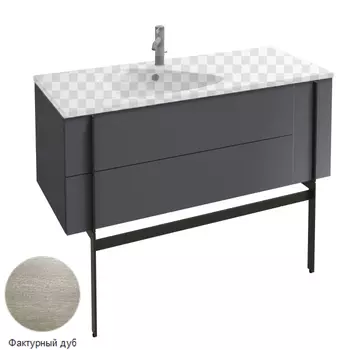 Тумба под раковину Jacob Delafon Nouvelle Vague 120 EB3036 фактурный дуб